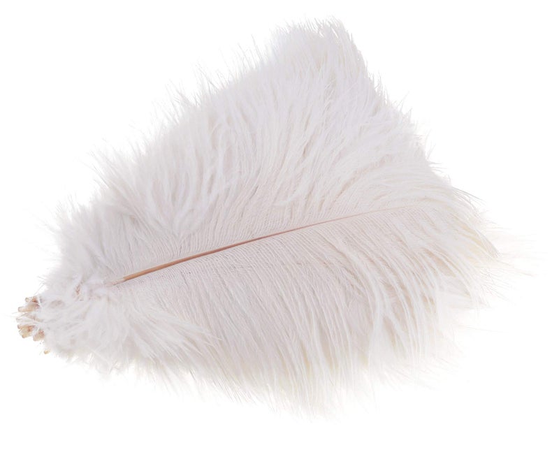 Wowlife 50Pcs 15-20cm Real Natural White Home Decor Ostrich Feathers Party Wedding Decorations Feather - Image 1